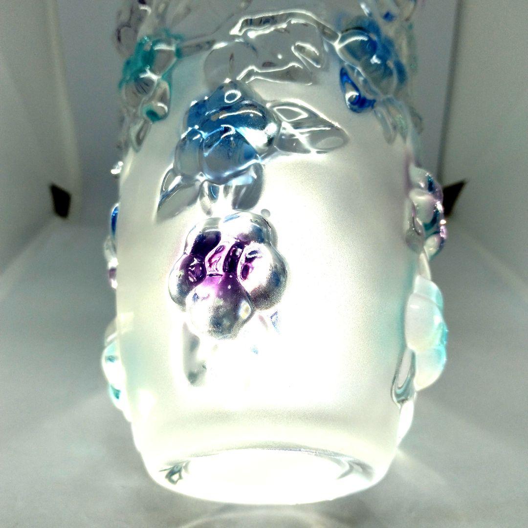 新品ParisVetoroエッチングカボションクリスタル花瓶花器江戸切子薩摩切子