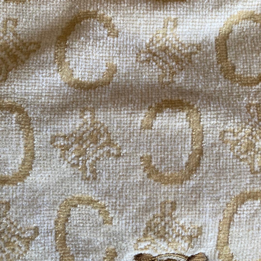 CELINE タオルケット 140cm x 190cm アイボリー　綿100%