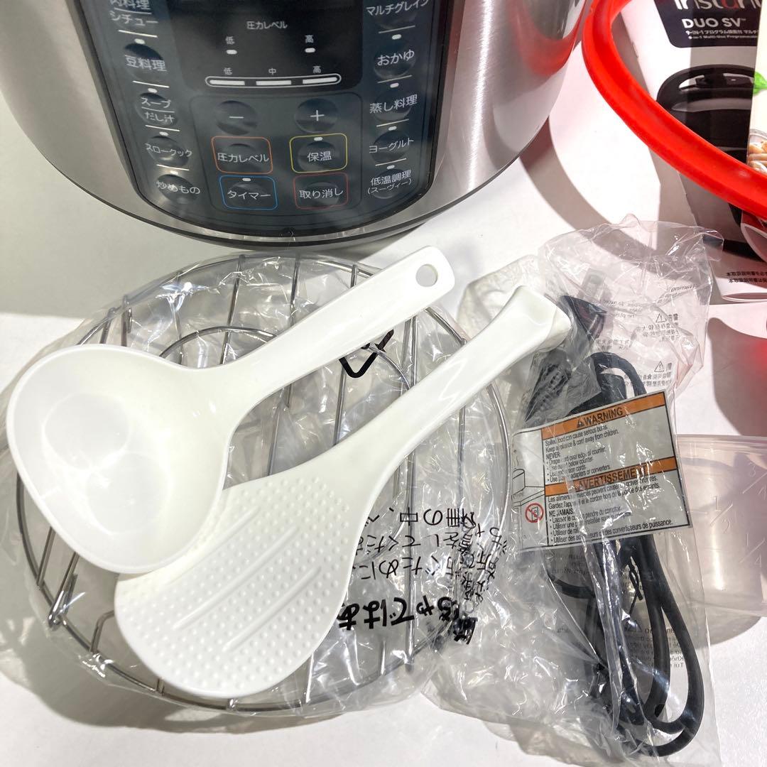 【未使用品】Instant Pot DUO SV 60 電気圧力鍋 6L