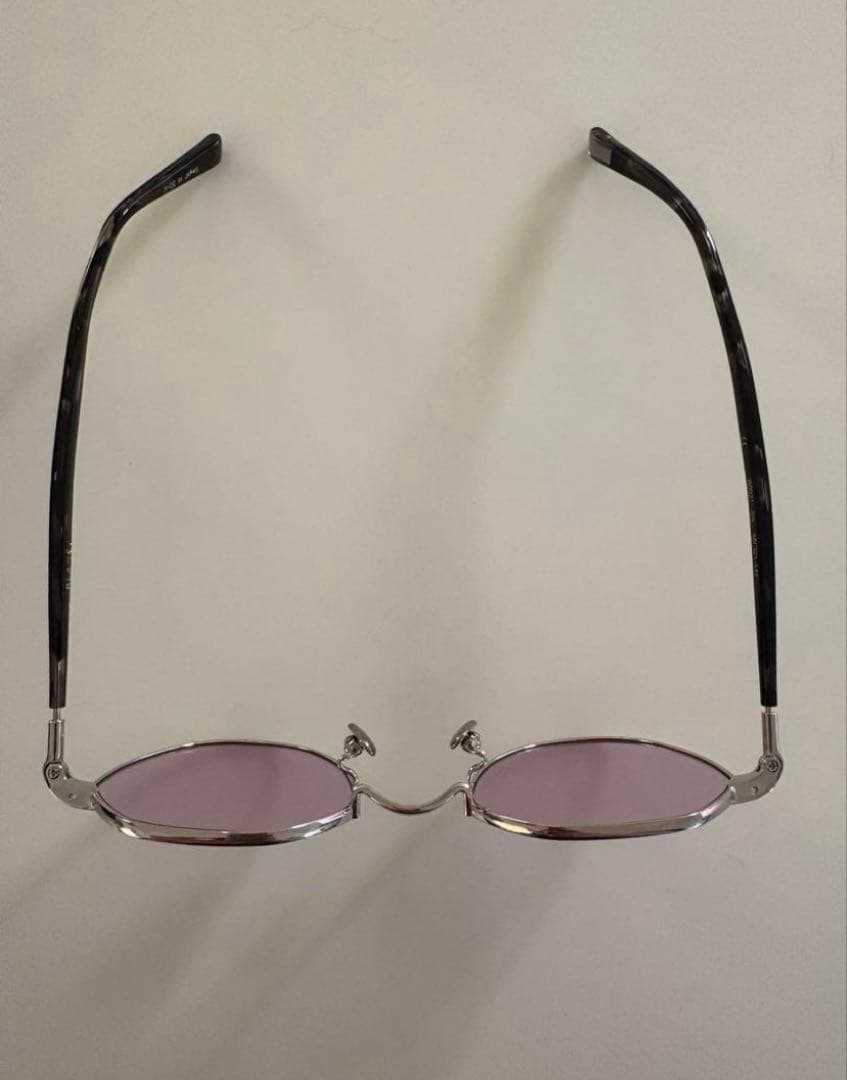 【稀少】BLANC パープルレンズ ラウンドサングラス