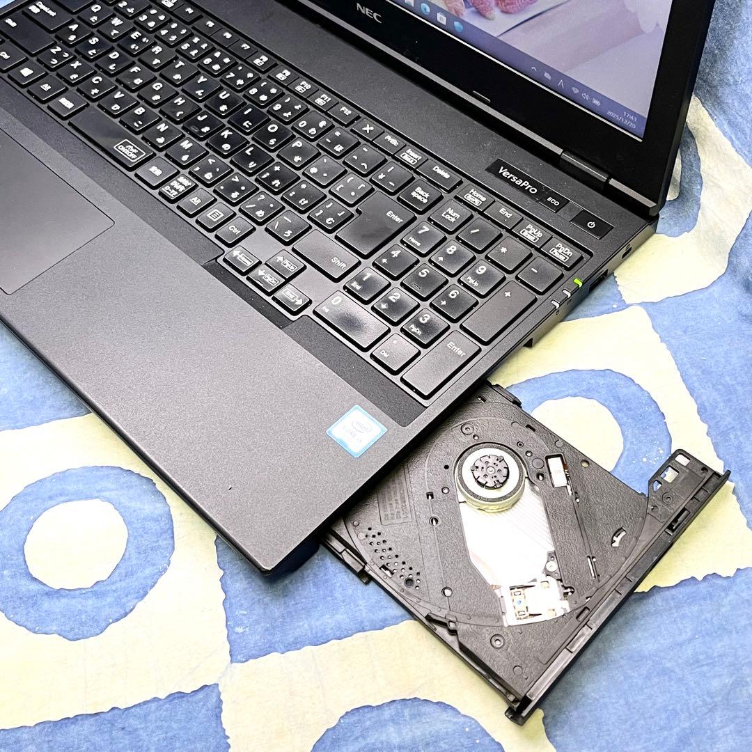 第8世代♡快適SSD +HDD☆マットな黒ノートパソコン♪カメラ付き！Win11