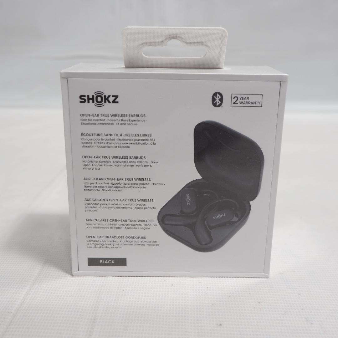 【新品未開封】SHOKZ OPENFIT ワイヤレスイヤホン　ブラック