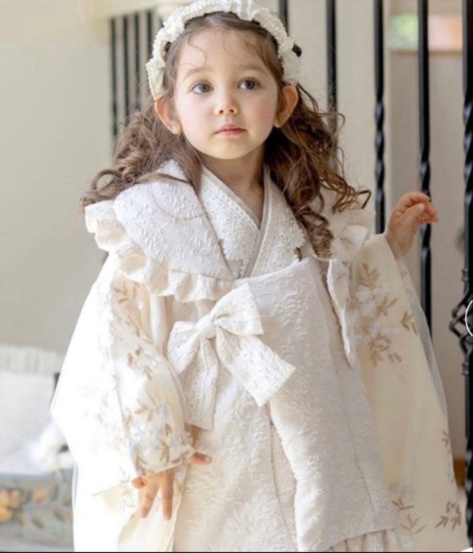 キャサリンコテージ 七五三 100 アイボリー 被布セット 当日発送