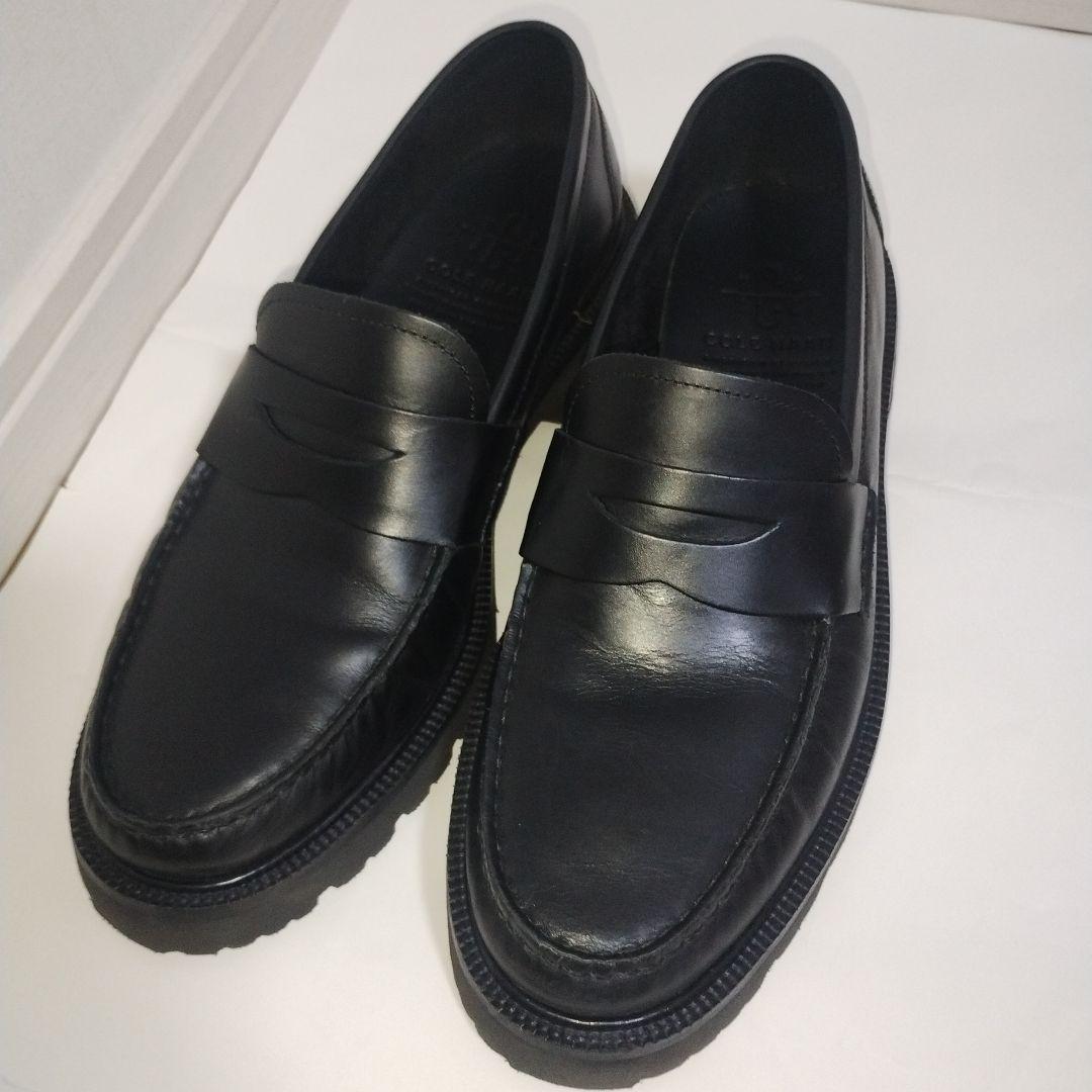 COLE HAAN ブラックレザー ローファー