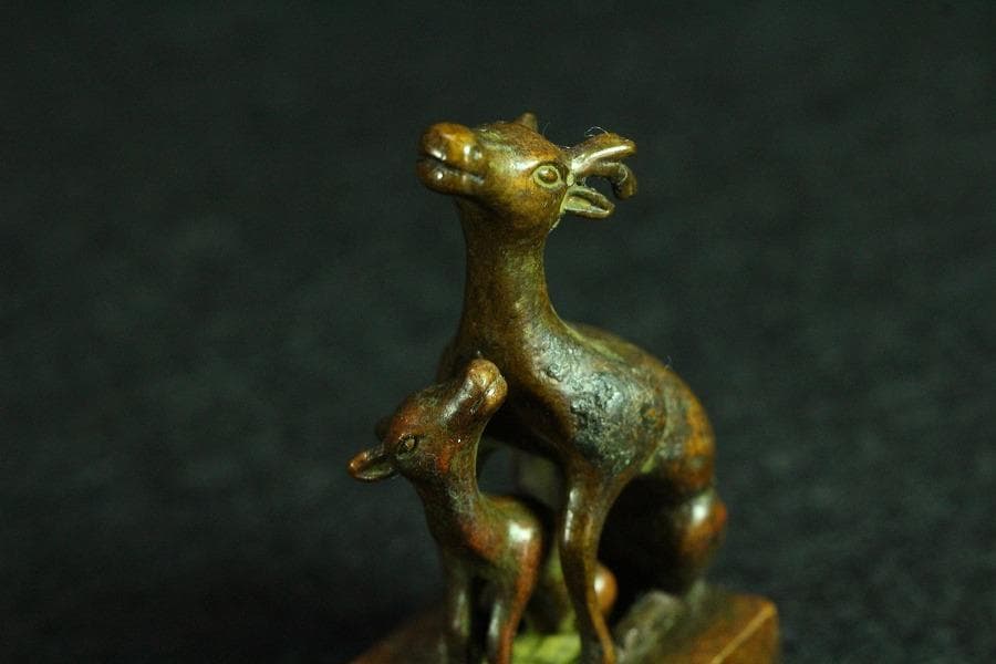 中国美術 親子 印 文房四宝(K-YC532)