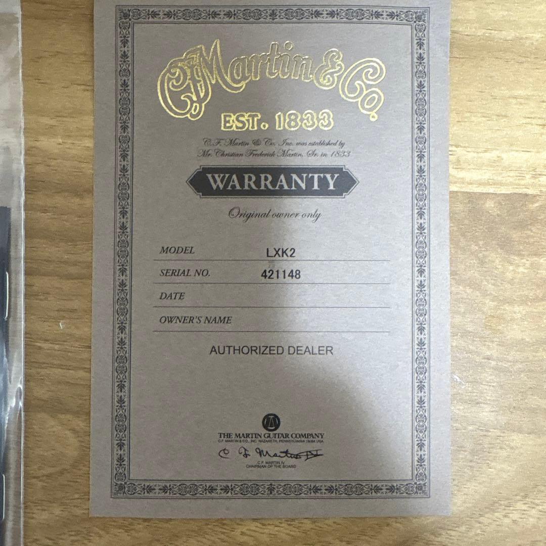 Martin lxk2ミニアコースティックギター 専用ケース付き
