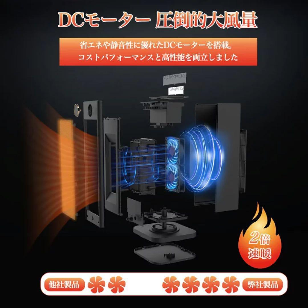 ‼️匿名配送‼️セラミックファンヒーター 超音波加湿 リモコン タイマーオフ