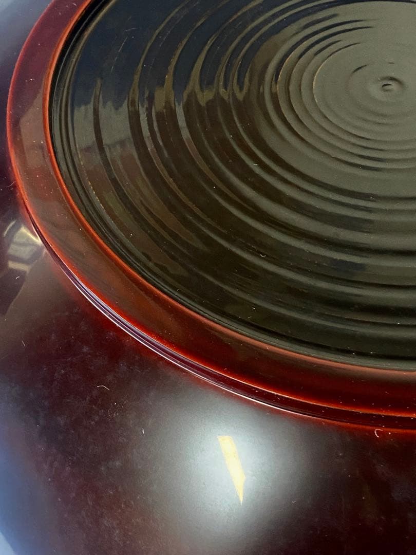 輪島塗 大皿（盛器） 千弾き溜塗り