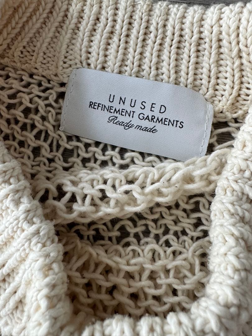 unused 25ss ダメージニット　コットン　サイズ3 アンユーズド　新品