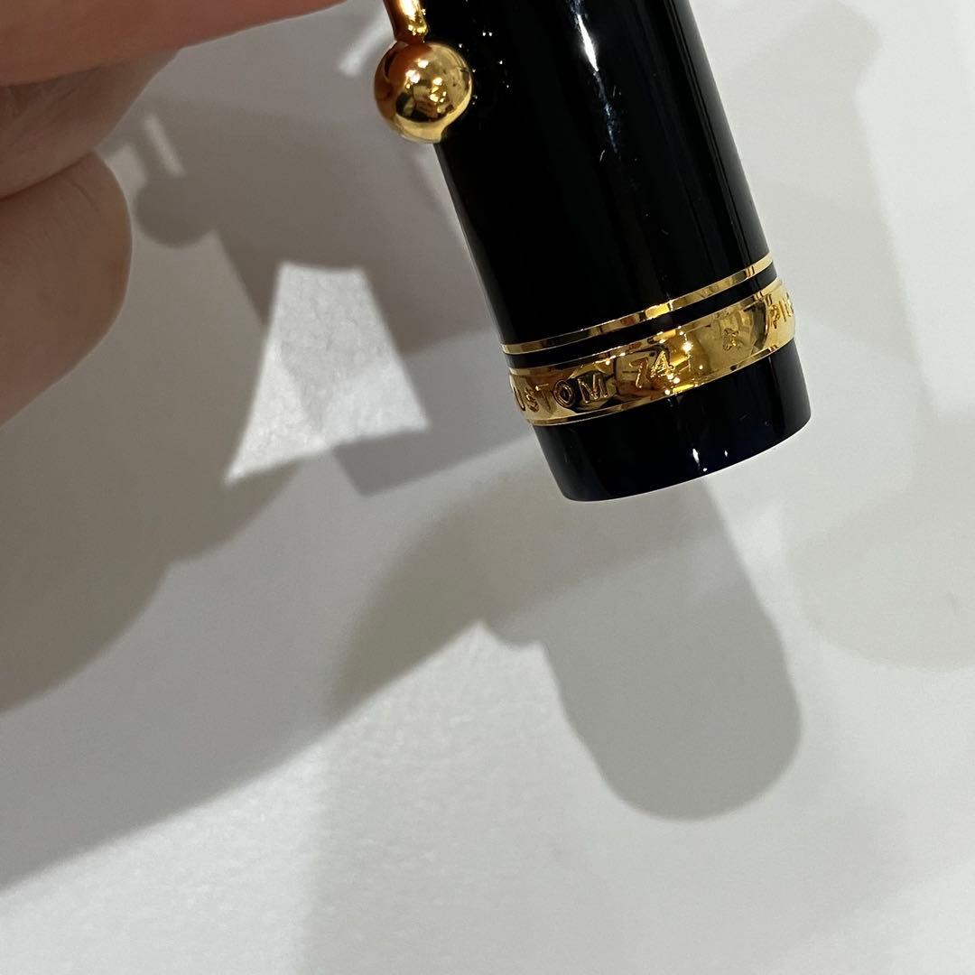 PILOT 万年筆 カスタム74 ブラック M 中字　ペン先14K 555