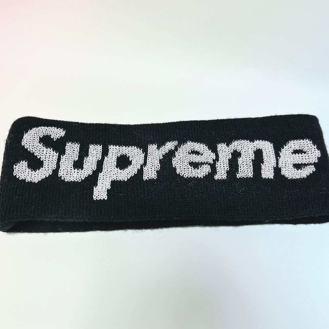Supreme　New Era　ヘアバンド　ブラック　リフレクティブ
