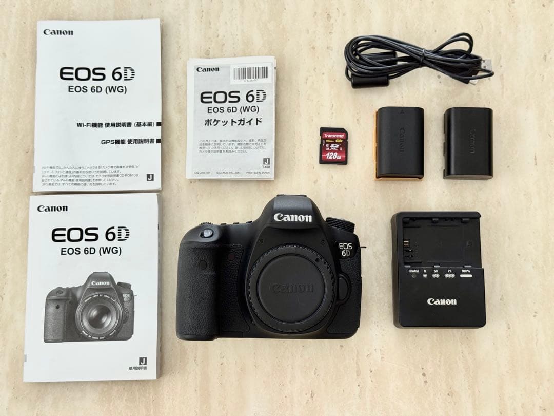 【美品】Canon EOS 6D ボディ シャッター回数1595回 付属品完備