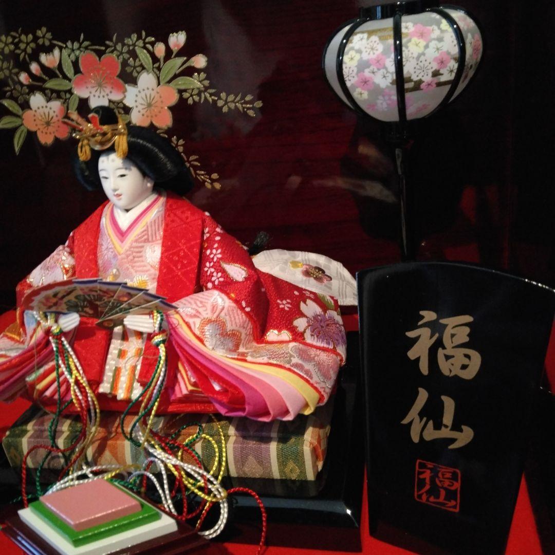 ひな人形　三段収納飾り　福仙　Ｗ-93275