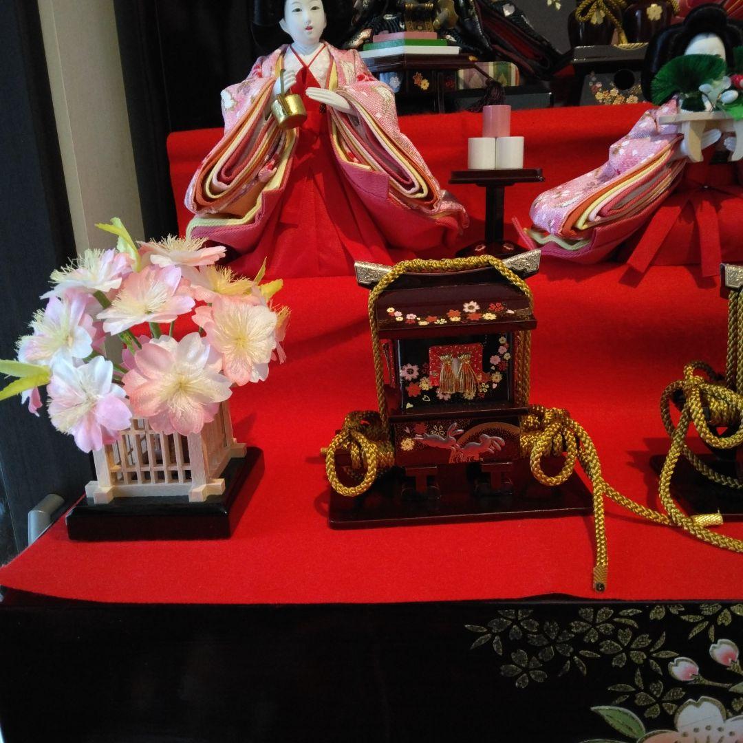 ひな人形　三段収納飾り　福仙　Ｗ-93275