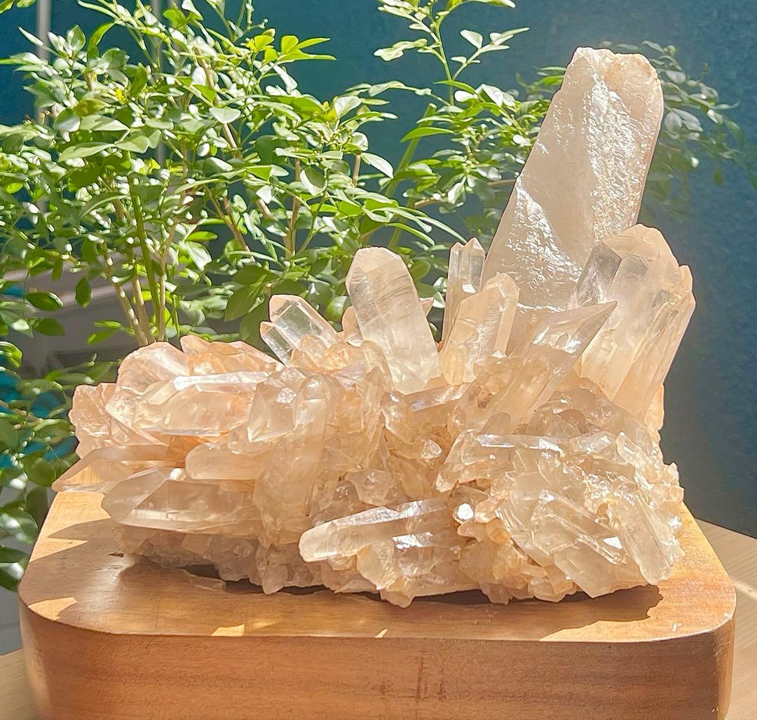 レア　超BIG 天然ピンク　マニカラン産　クラスター【3 ㌕】　置物　風水