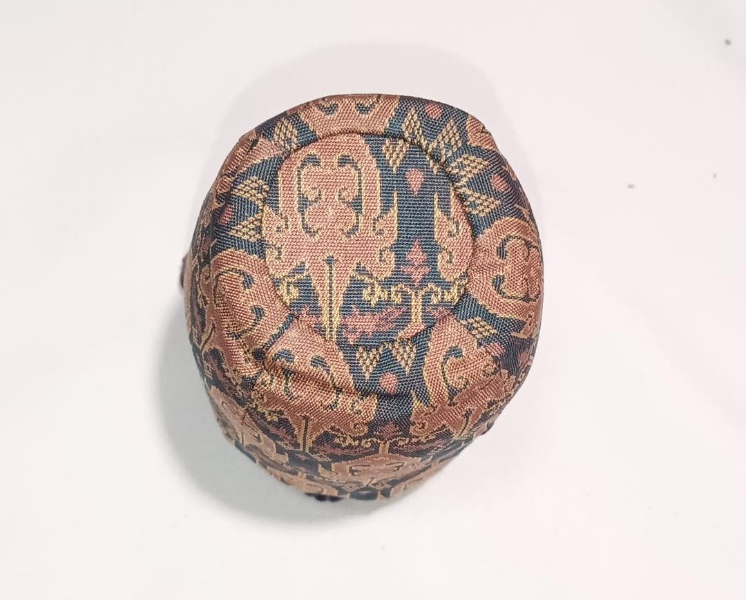 茶道具　京都洛東　桶谷定一作　肩衝茶入　帯鈎文錦仕覆付き　美品！！