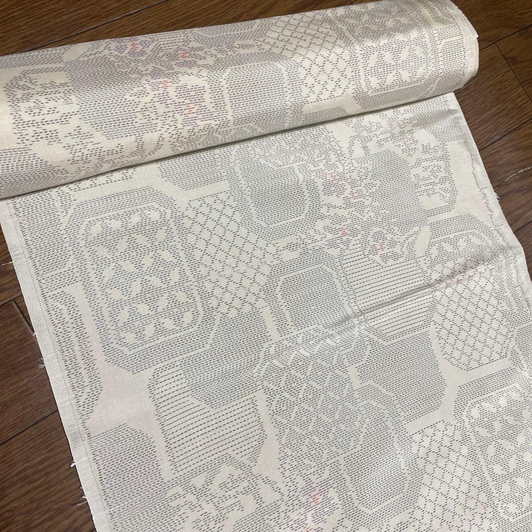 着物ワンピーステントラインマキシ丈《20》塩沢紬・結城紬・白大島紬等 L〜くらい