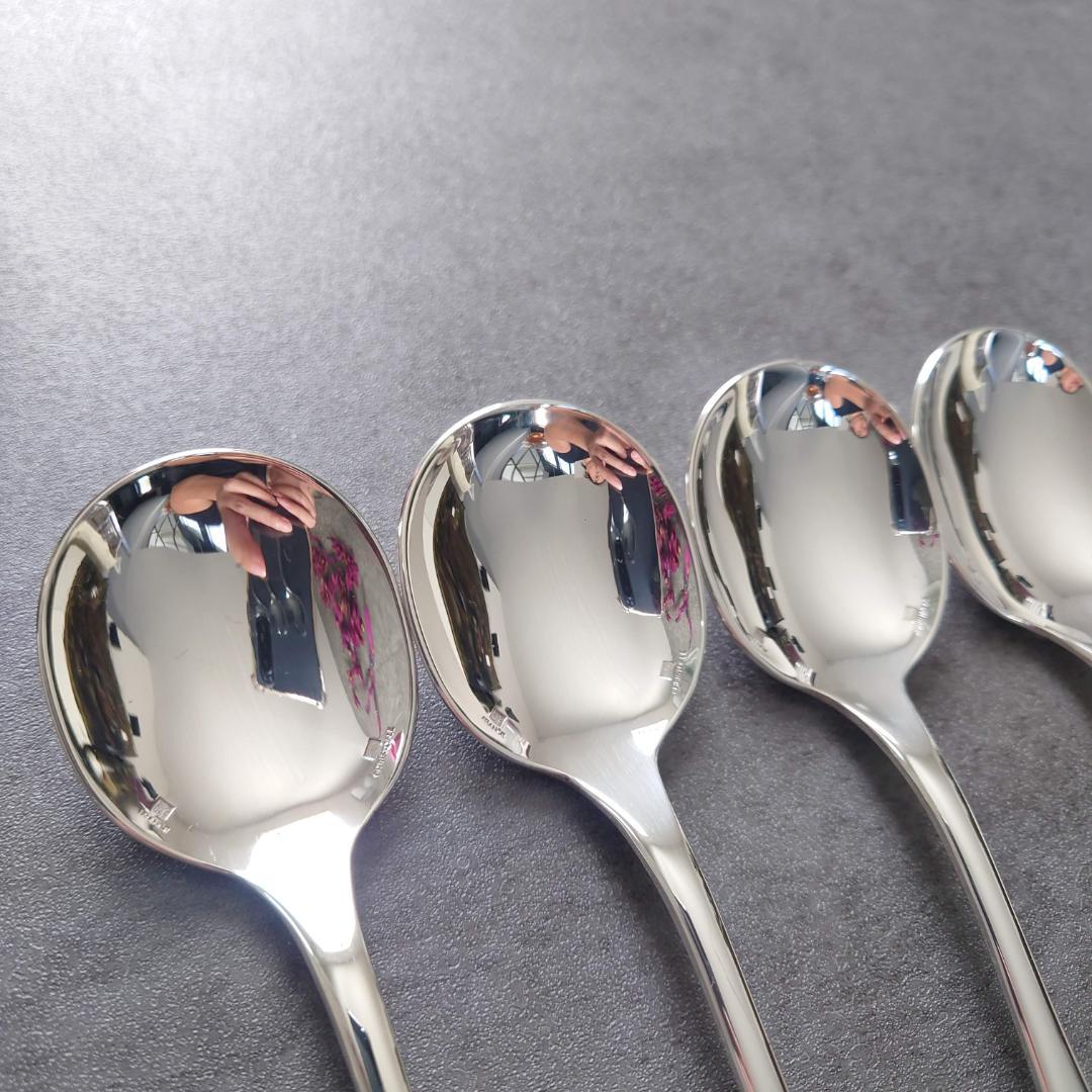 希少 美品 クリストフル フィデリオ コンソメスプーン 6点