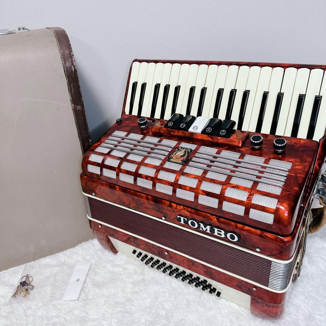 希少　トンボ　TOMBO　アコーディオン　34鍵盤　MUS 1307　初心者