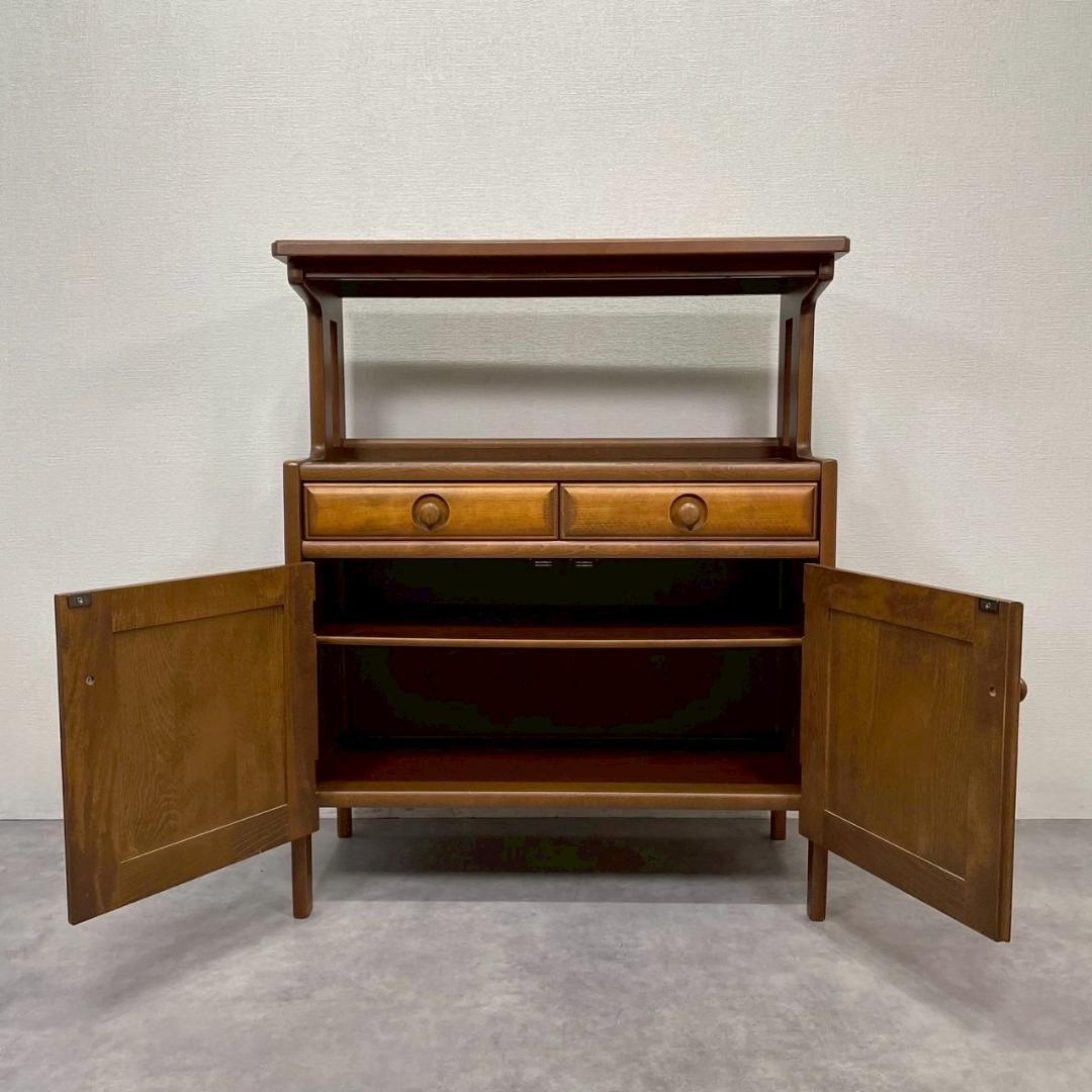 karimoku カリモク家具 キャビネット 棚付き 電話台 チェスト 北欧