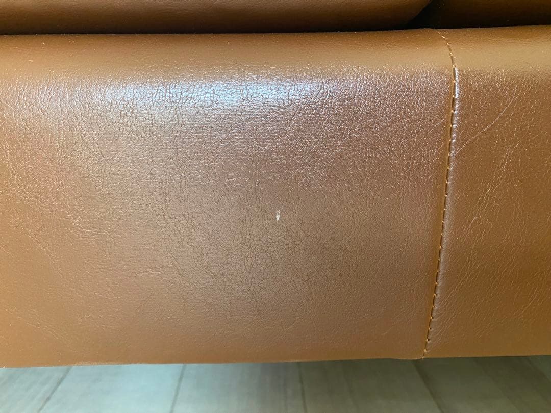 ソファ　3人掛け　合成皮革　フェイクレザー