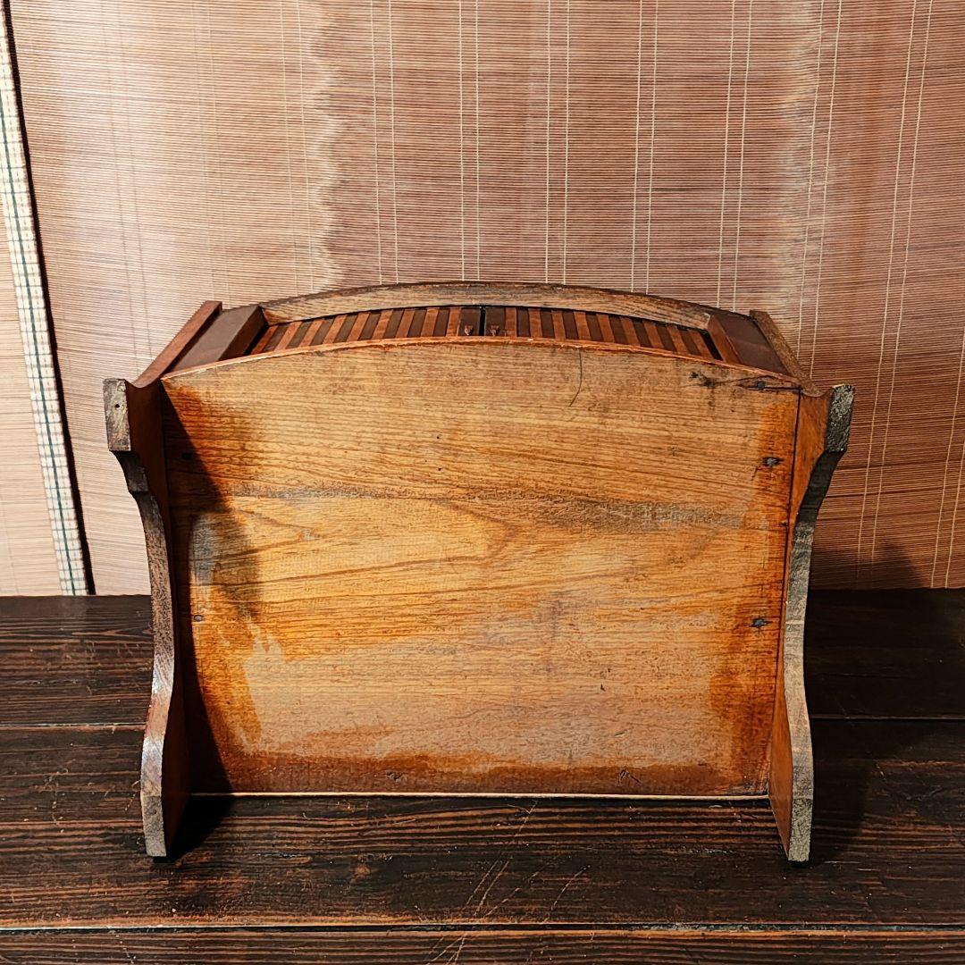 飾り棚　蛇腹扉　キャビネット　昭和レトロ　古家具