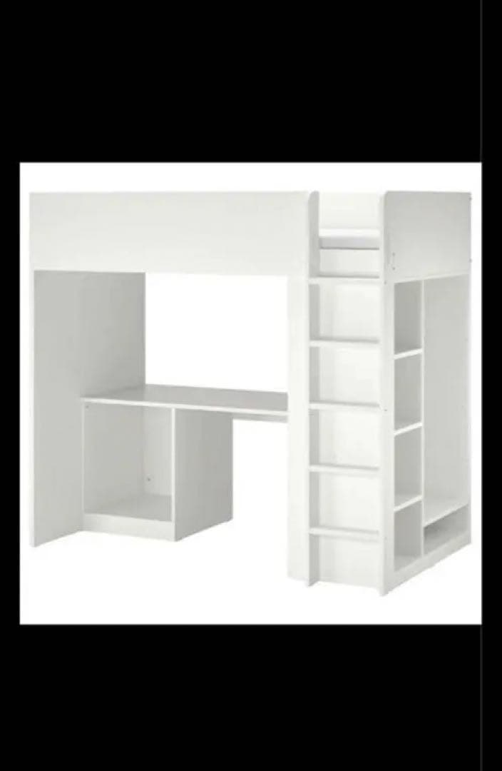 ★引き取り限定★ IKEA ロフトベッド デスク付き
