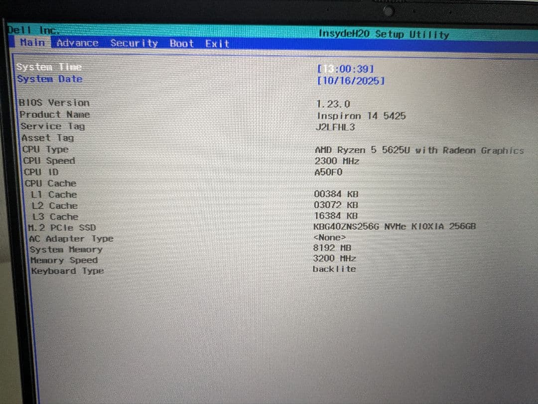 Windowsノート本体 Dell Inspiron 14 5425