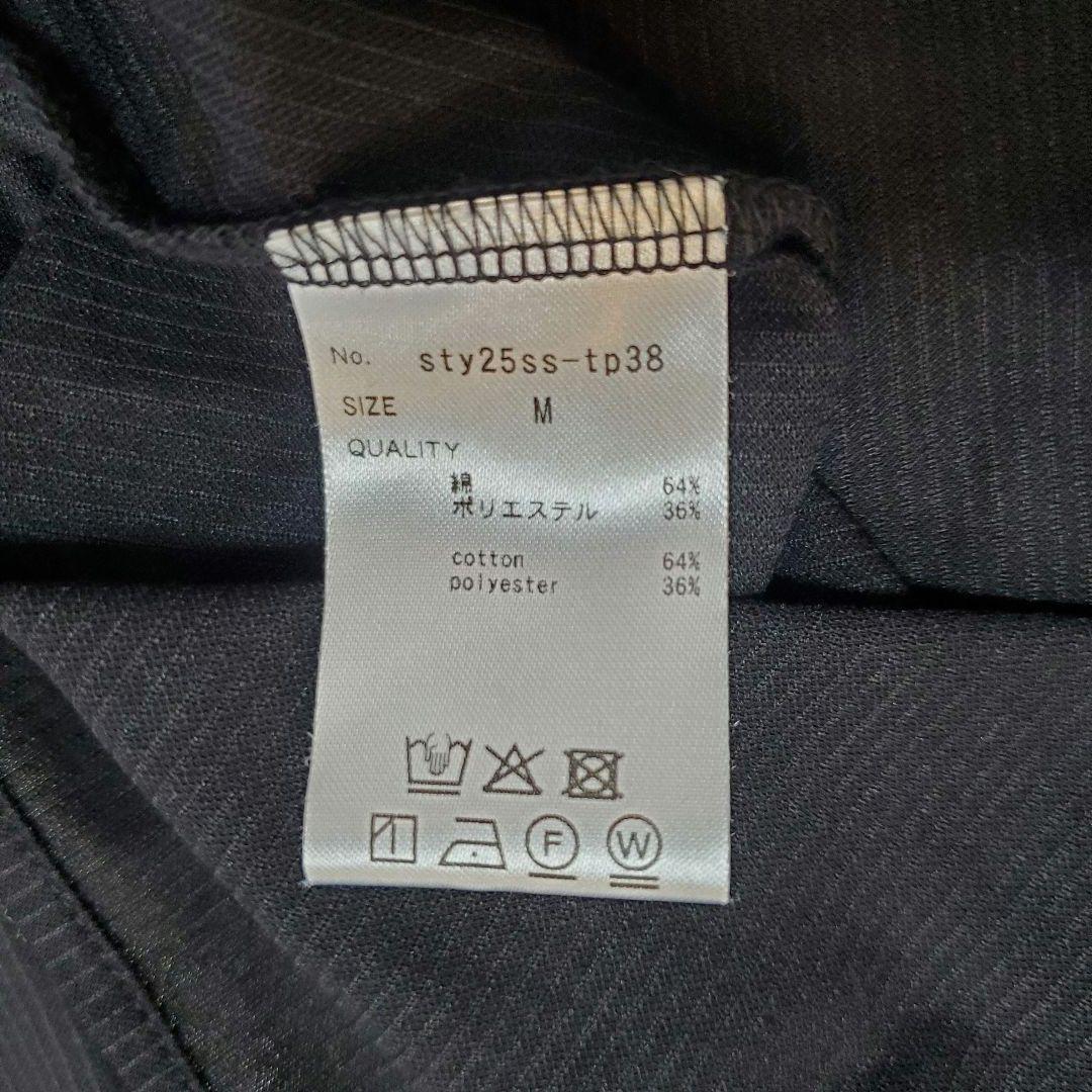 新品未使用 タグ JENNE ジェンヌ　日本製ブラウス見えカットソー リボン　黒