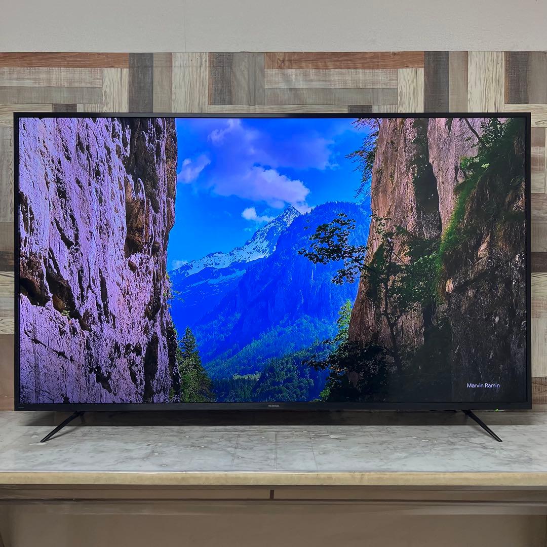 即日受渡❣️全国送料込3年前購入アイリスオーヤマ65型4Kチューナー内蔵液晶テレビ