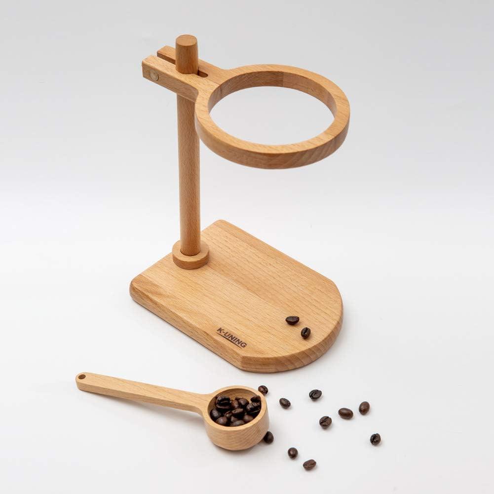 木製調節可能高さコーヒードリップスタンド・カフェドリッパーウッドスタンドとドリッ