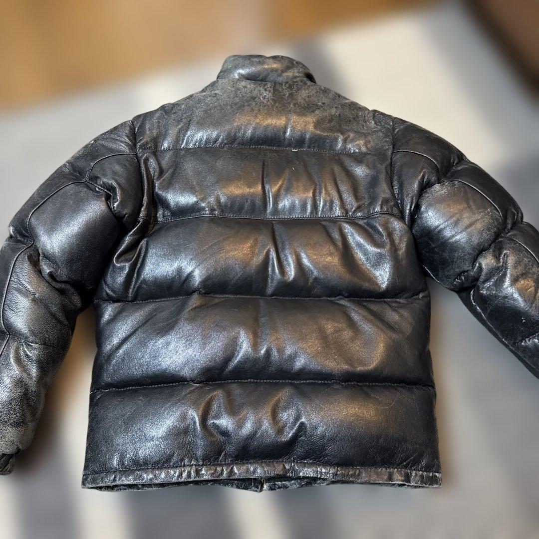 【米国製】schott ダウンジャケット ラムレザー　羊革