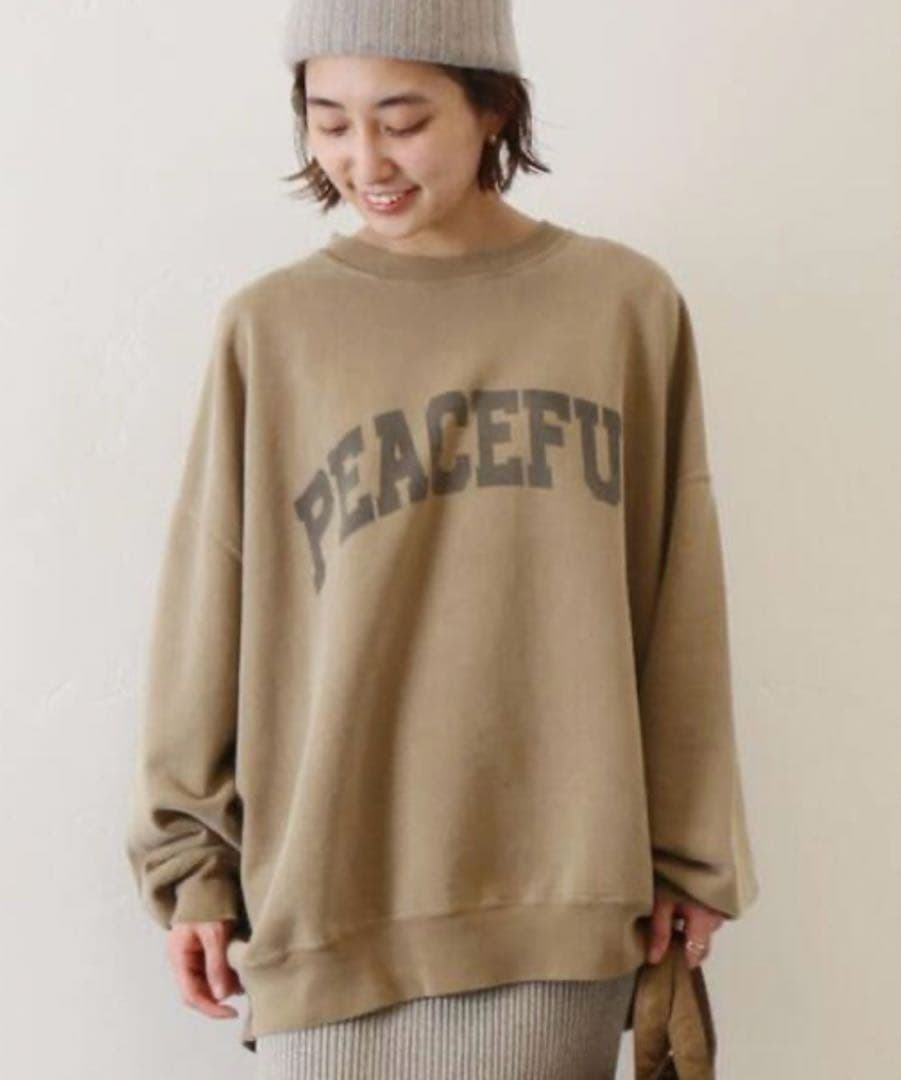 Deuxieme Classe PEACEFUL ロゴスウェット