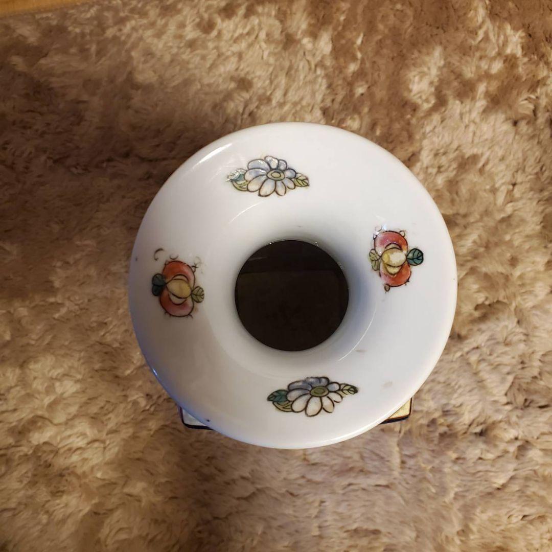 中国古玩　大清同治年製　色絵賢人武人図　角形花瓶　箱付き