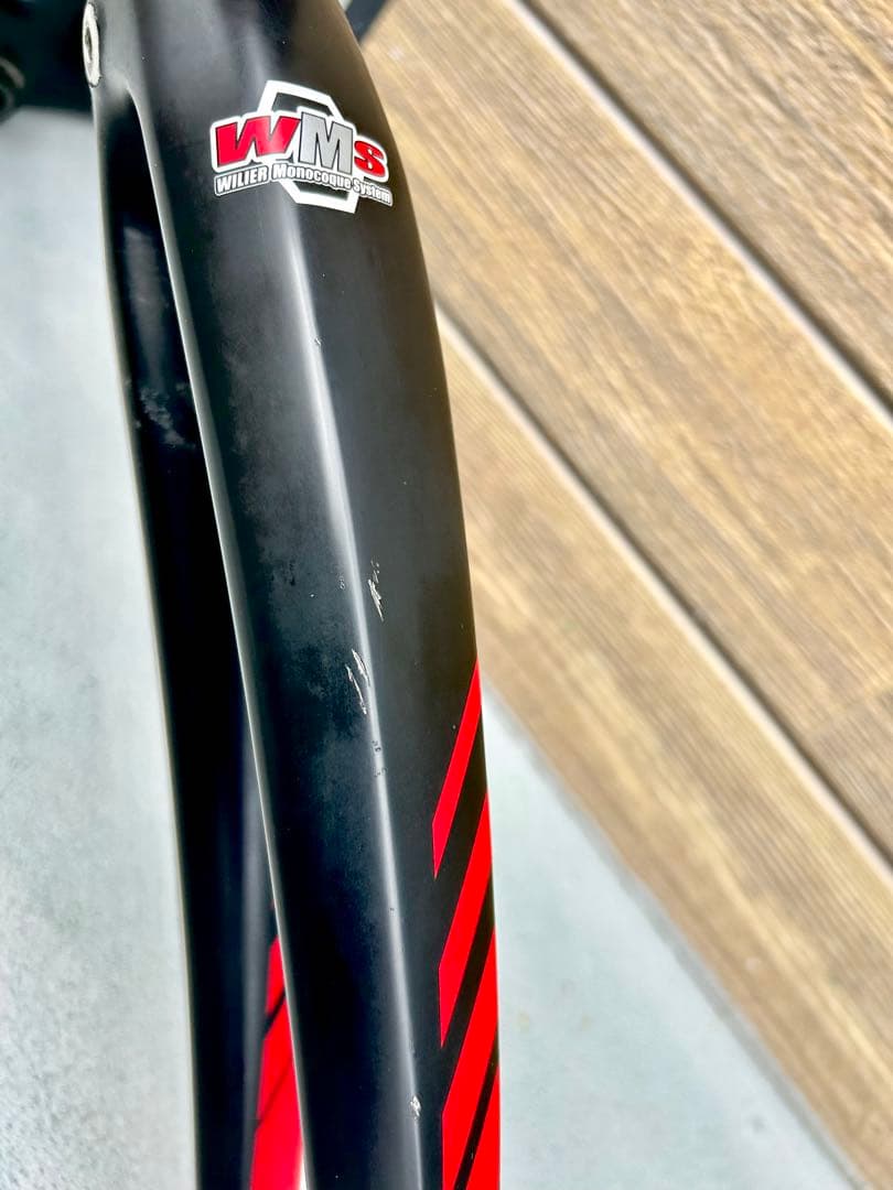 【WilierカーボンCarbonフロントフォーク】RITCHEYヘッドパーツ付