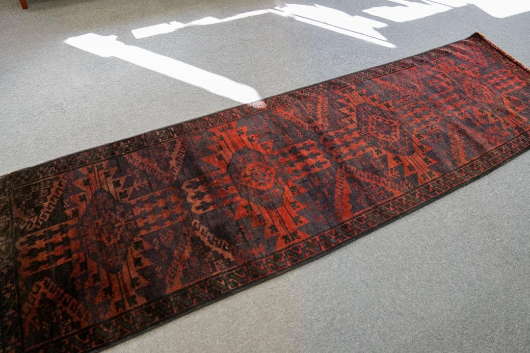 KM トライバルラグ　ヴィンテージ バルーチ　ランナー ペルシヤ