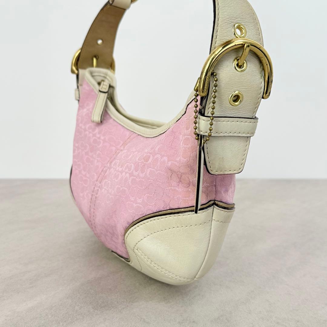 バッグ Coach mini Signature Small Hobo Pink