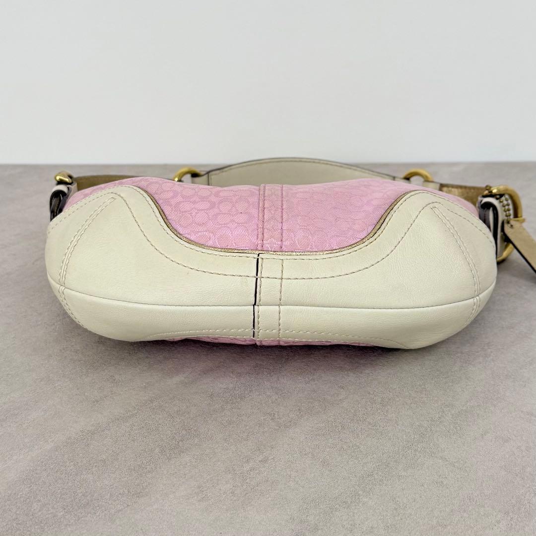 バッグ Coach mini Signature Small Hobo Pink