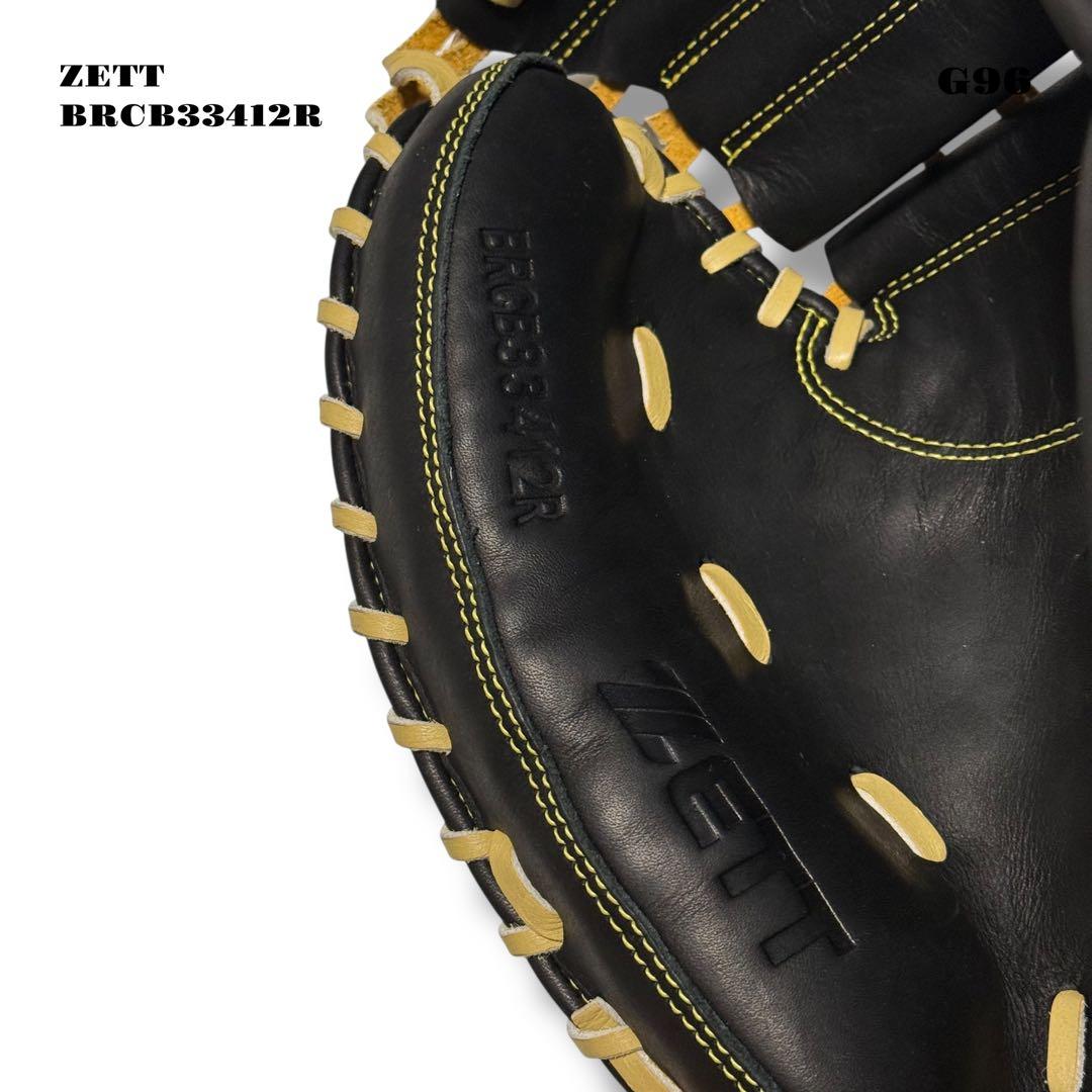 未使用品！ ZETT ゼット キャッチャー ミット 右投げ用 LH 軟式 捕手