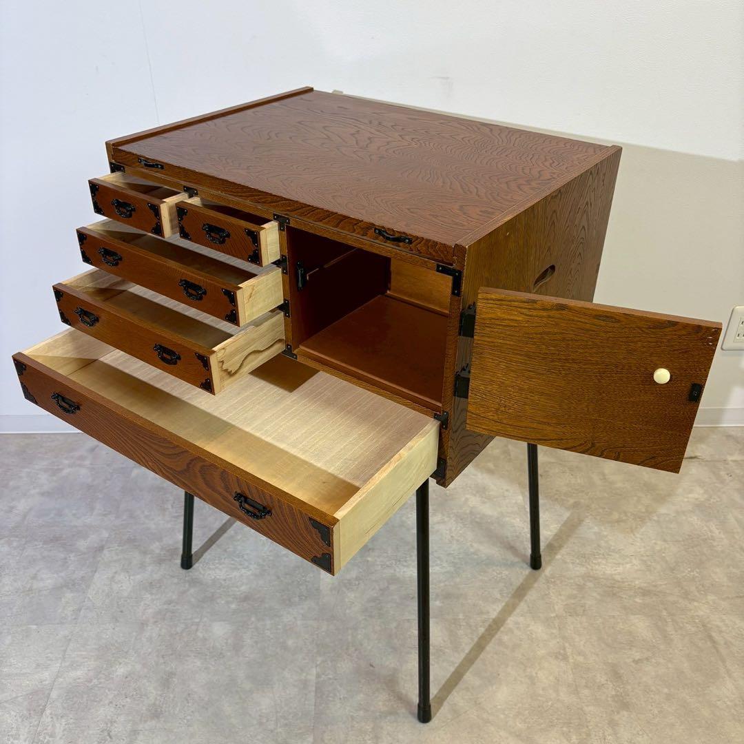 脚付和箪笥　小袖机　箪笥　リメイク家具　脚付棚　和家具　時代家具　和モダン