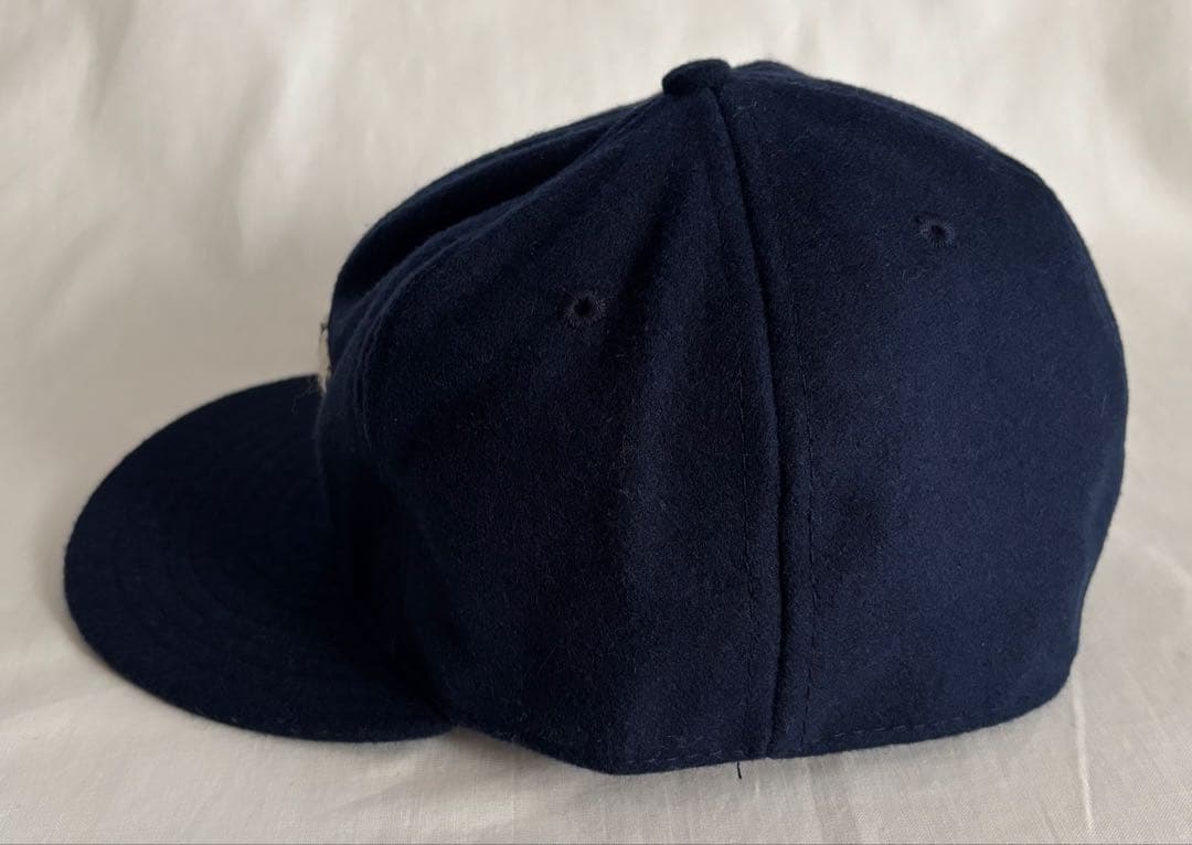 【希少】未使用USA製EBBETS FIELDキャップ ネイビー ウール NY