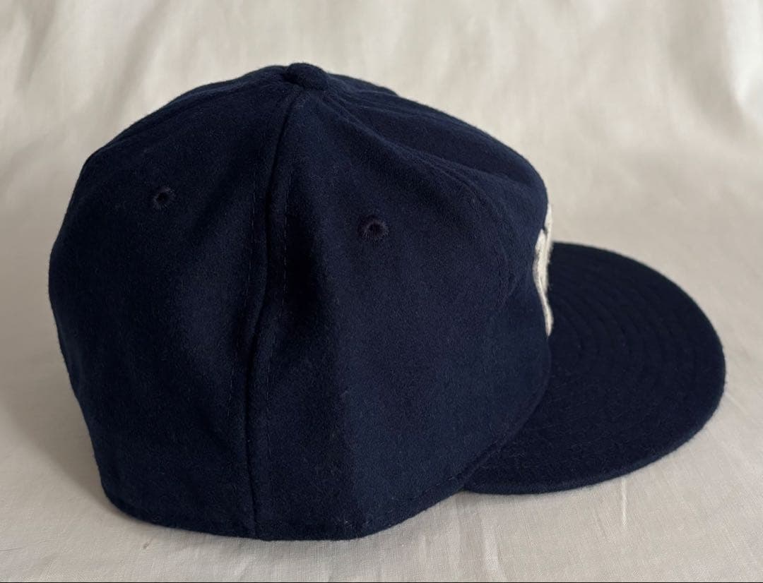 【希少】未使用USA製EBBETS FIELDキャップ ネイビー ウール NY
