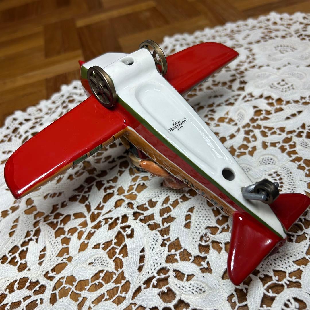 Villeroy & Boch ビレロイボッホ　オブジェ　テディベア　飛行機