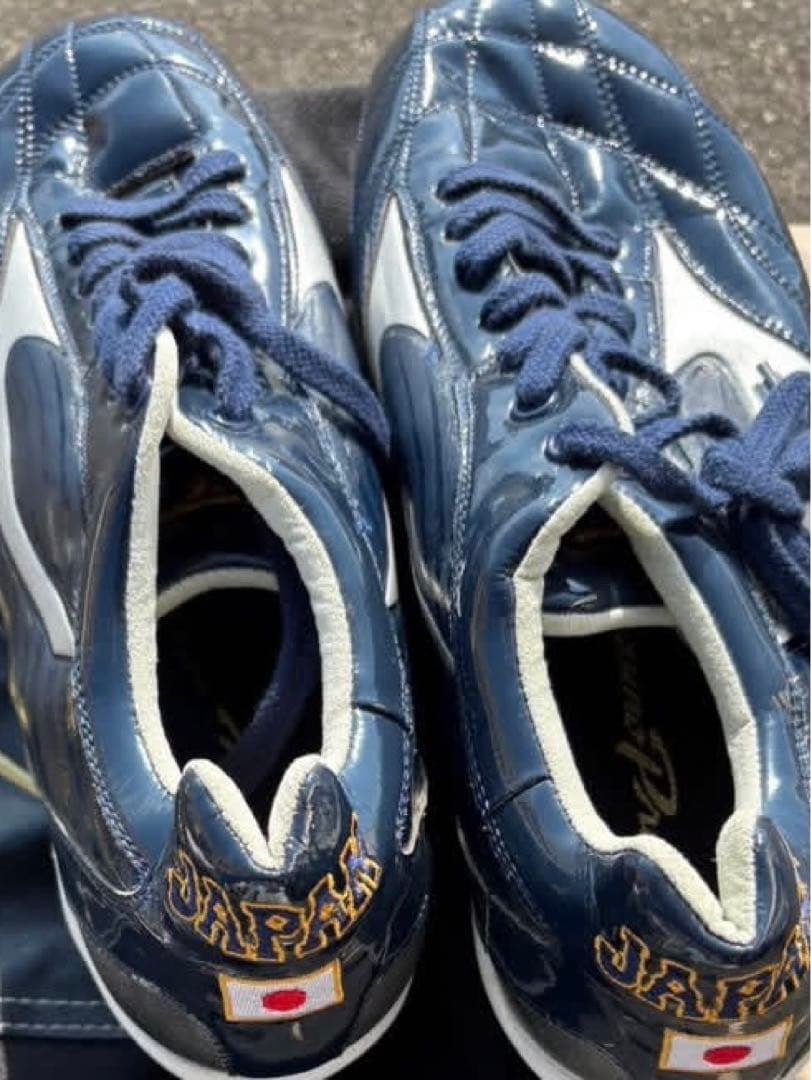 プロ支給品 侍ジャパン WBC Mizuno スパイク ネイビー 日本代表