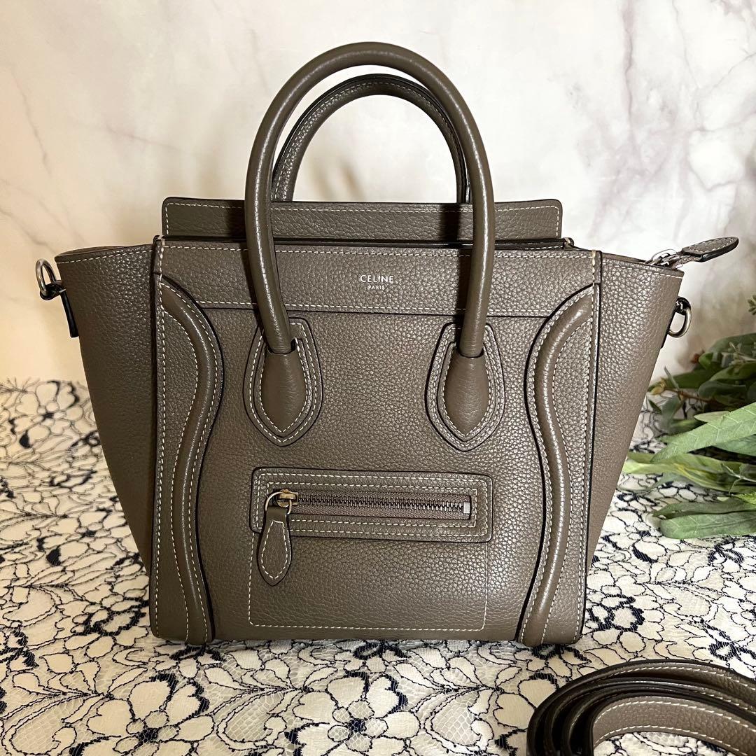 CELINE セリーヌ【美品】ラゲージ ナノ ショルダーバッグ