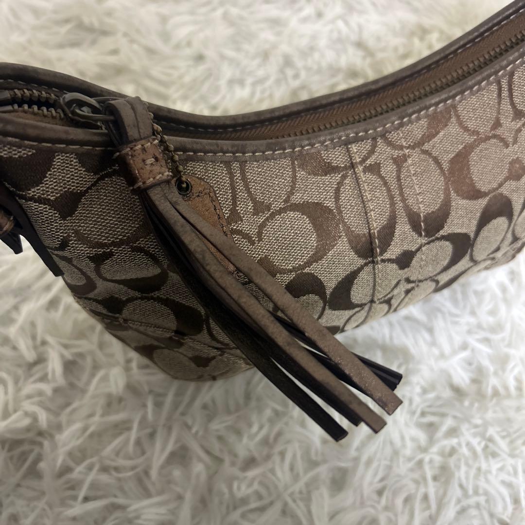 【極美品】COACH ワンショルダー シグネチャー パイソンショルダー