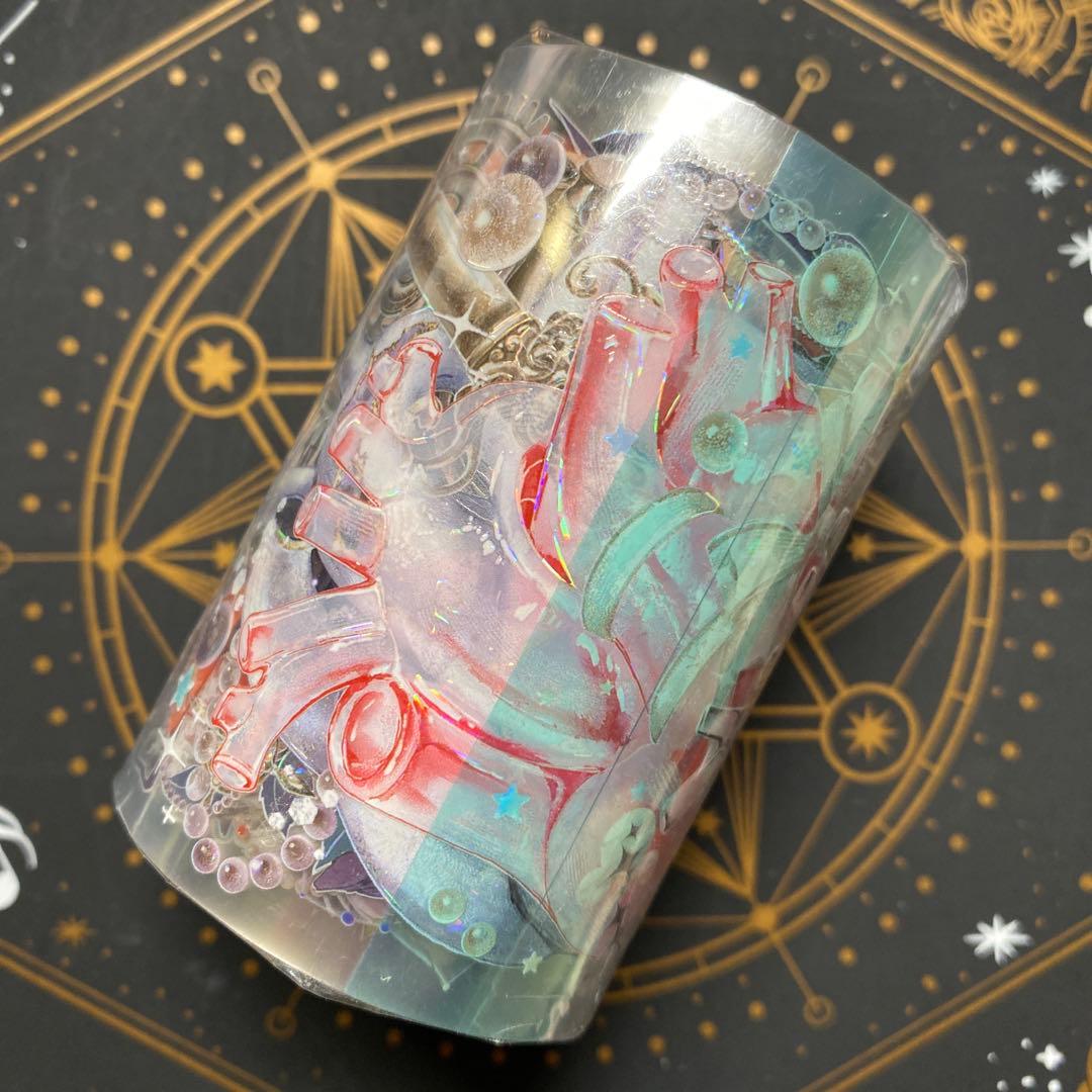 【9457】海外　マステ　3/5/巻　貝殻光マスキングテープ　心臓　装飾系