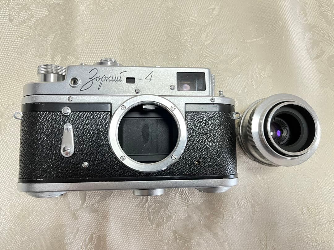 Zorki4 ライカコピー　L39ねじマウント　元箱、皮ケース、説明書付　希少