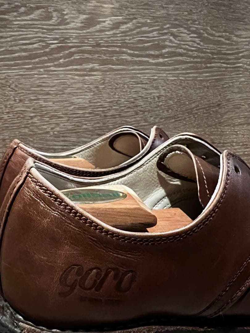 GORO ゴロー プレントゥ ブラウン レザー 27cm