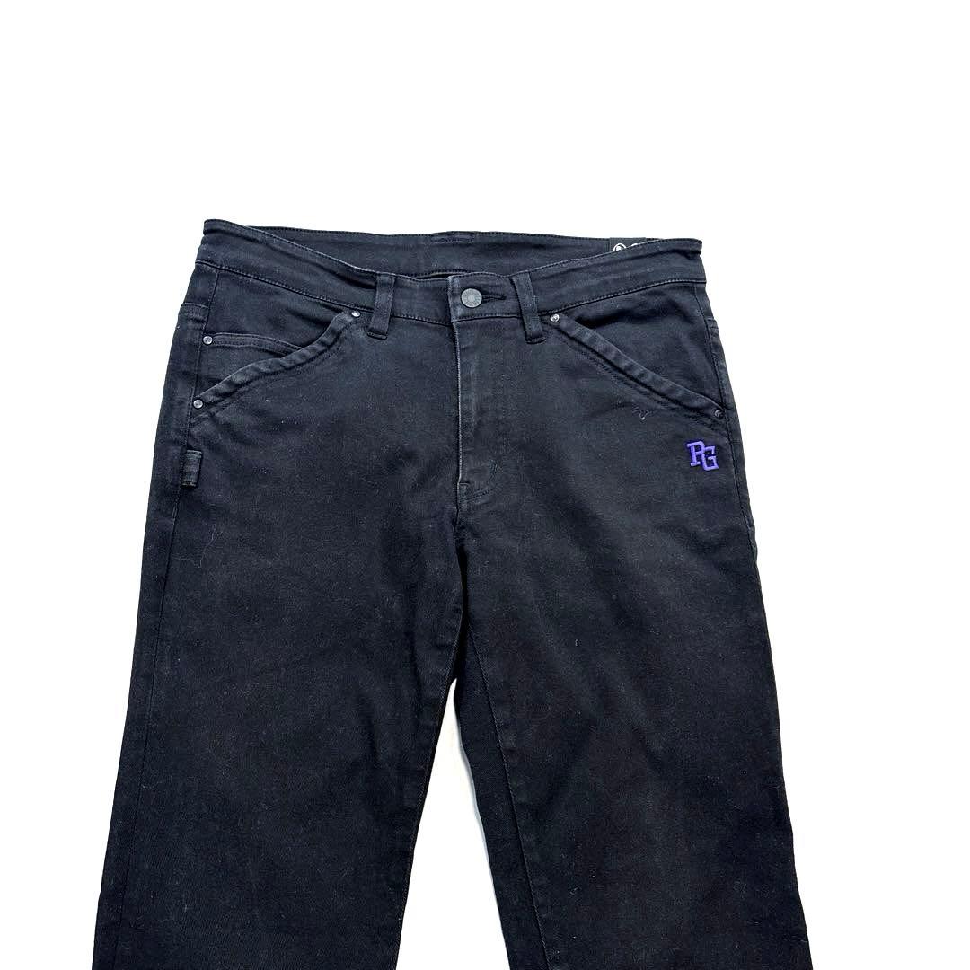 パーリーゲイツ　ロングパンツ　4/M ブラック　オールシーズン　バックロゴ